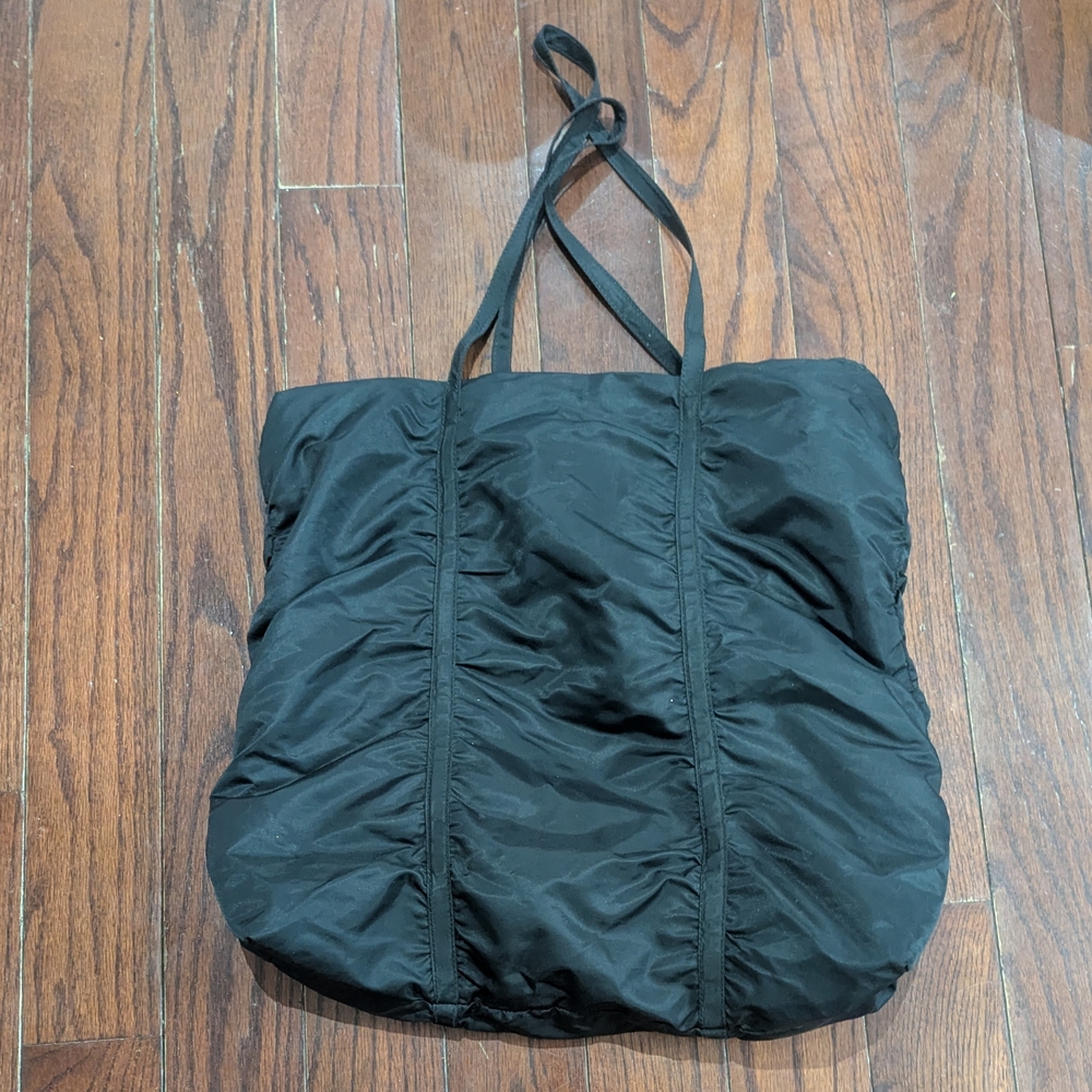 Vintage Club Monaco Black Nylon Tote